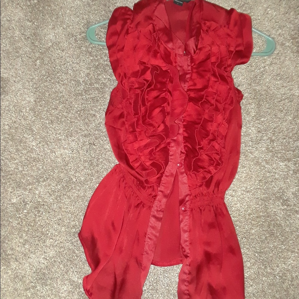 Blouse with ruffles
